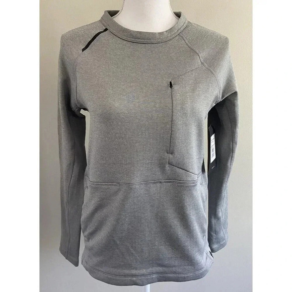NWT Burton Multipath Grid Crew Sweatshirt Gray XS New - Picture 1 of 4